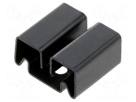 Heatsink: moulded | TO220 | black | L: 11mm | W: 22mm | H: 19mm | 21K/W
