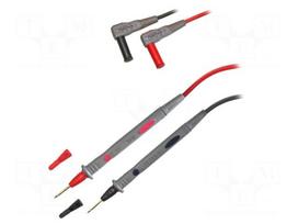 Test lead: kit | probe tip x2,angular banana plug 4mm x2 | PVC