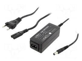 Power supply: switching | 12VDC | 2A | Out: 5,5/2,5 | 24W | 90÷264VAC
