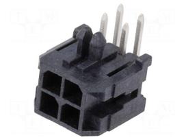 Connector: wire-board | socket | male | PIN: 4 | Micro-Fit 3.0 | 3mm | 2x2