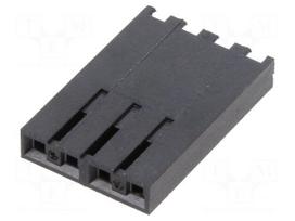 Connector: wire-wire/PCB | plug | female | PIN: 4 | SL | straight | 2.54mm