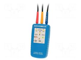 Tester: phase sequence | LED | 120÷400VAC | Freq: 45÷70Hz
