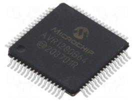 IC: AVR microcontroller | AVR128 | TQFP64 | 1.8÷5.5VDC | Cmp: 3 | AVR-DA