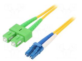 Fiber patch cord | OS2 | LC/UPC,SC/APC | 2m | 9/125um | LSZH | yellow