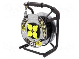 Extension lead | H05RR-F | 3G2.5mm2 | 30m | rubber | black | PB-HEAVY