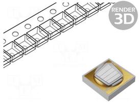 LED | UV-A | Case (mm): 3535 | 120° | 1000mA | 2.8W | λd: 400÷410nm | SMD