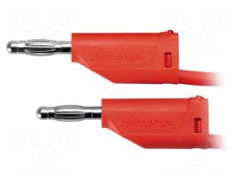 Test lead | 70VDC | 33VAC | 32A | banana plug 4mm,both sides | red