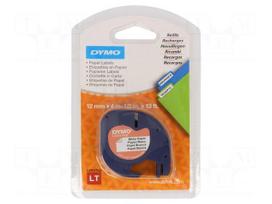 Tape | 12mm | 4m | white | for printer | LetraTag