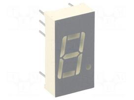 Display: LED | 7-segment | 10.16mm | 0.4" | No.char: 1 | red | 3÷8mcd
