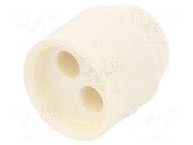 Insert for gland | 3mm | NPT3/8" | elastomer | Holes no: 2 | -40÷100°C