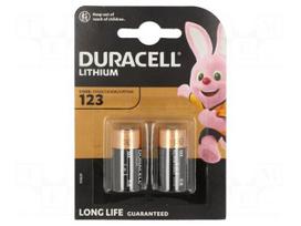 Battery: lithium | CR123A,R123 | 3V | non-rechargeable | Ø17x34mm