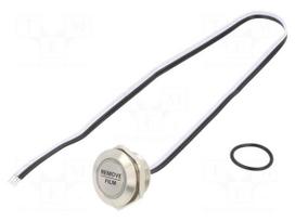 Switch: vandal resistant | Pos: 2 | SPST-NO | 50mA/24VDC | IP65 | blue