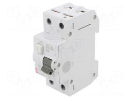 RCBO breaker | Inom: 16A | Ires: 30mA | Poles: 2 | 230/400VAC | IP20 | KZS