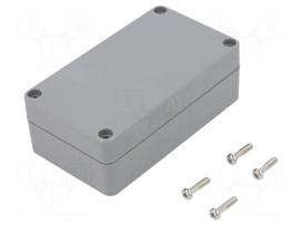 Enclosure: multipurpose | X: 65mm | Y: 115mm | Z: 40mm | ABS | light grey
