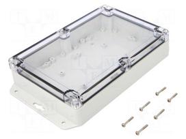 Enclosure: multipurpose | X: 140mm | Y: 210mm | Z: 45mm | ZP | light grey