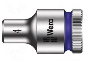 Socket: 6-angles | socket spanner | HEX 4mm | 1/4" | Zyklop