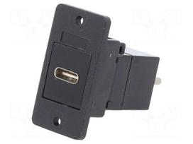 Coupler | USB C socket-front,USB C plug-back | SLIM | USB C | 29mm