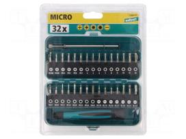 Screwdriver: universal-set | hex key,Phillips,slot,Torx® | 1/4"