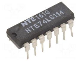 IC: digital | JK flip-flop | Ch: 2 | TTL | THT | DIP14
