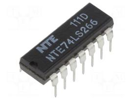 IC: digital | XNOR | Ch: 4 | IN: 2 | TTL | THT | DIP14 | OUT: open collector