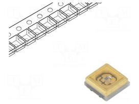 LED | UV-C | Case (mm): 3535 | 120° | 80mA | λd: 270÷280nm | 4.6÷7.4VDC