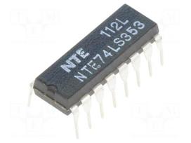 IC: digital | 4 to 1 line,multiplexer,data selector | Ch: 2 | DIP16