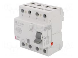 RCD breaker | Inom: 40A | Ires: 30mA | Poles: 4 | 400V,415V | IP20 | EFI
