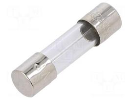 Fuse: fuse | cylindrical,glass | 1A | 250VAC | time-lag | 5x20mm | brass