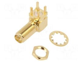 Connector: RP-SMA | socket | male,reverse | with long thread | 50Ω