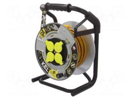 Extension lead | H07RN-F | 3G1.5mm2 | 20m | rubber | yellow | PB-HEAVY