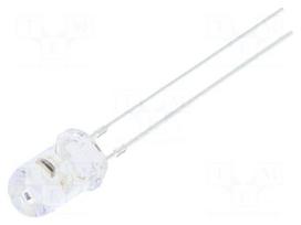 LED | yellow | 5mm | blinking | 5800÷6500mcd | 30° | 3÷5VDC | 20mA | 1Hz