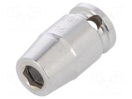Adapter bit | hexagonal | HEX 3/8" | square | 8mm | 5/16"