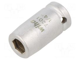 Adapter | HEX 1/4" | D6,3mm | 1/4" | 25mm | screwdriver bits