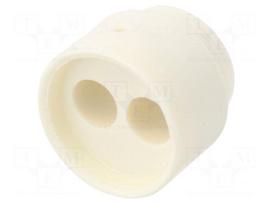 Insert for gland | 5mm | NPT1/2" | elastomer | Holes no: 2 | -40÷100°C