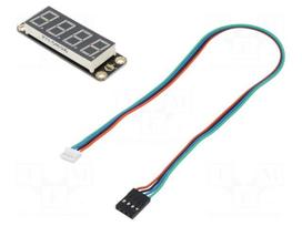 Display: LED | No.char: 4 | green | 67x22mm | Gravity | 5VDC | -40÷85°C