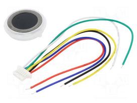 Sensor: fingerprint scanner | capacitive | UART | 3.3VDC | 60mA | Ø21mm