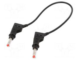 Test lead: single | 32A | banana plug 4mm,both sides | Len: 0.25m