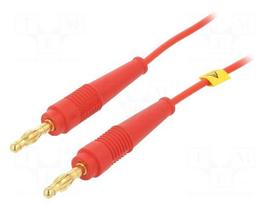 Test lead: single | 60VDC | 30VAC | 19A | banana plug 4mm,both sides