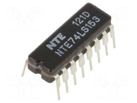 IC: digital | 4 to 1 line,multiplexer,data selector | Ch: 2 | DIP16