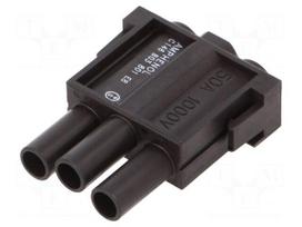 Connector: HDC | module | female | 1kV | PIN: 3 | for cable | w/o contacts