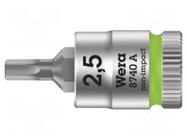 Socket: hex key-bit | Hex Plus | HEX 2.5mm | 1/4" | Zyklop