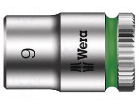 Socket: 6-angles | socket spanner | HEX 9mm | 1/4" | Zyklop