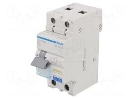 RCBO breaker | Inom: 10A | Ires: 30mA | Max surge current: 250A | IP20