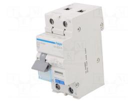 RCBO breaker | Inom: 16A | Ires: 30mA | Max surge current: 250A | IP20