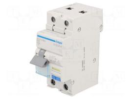 RCBO breaker | Inom: 16A | Ires: 30mA | Max surge current: 250A | IP20