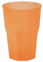 Santex Oranžinis plastikas drinking glasses 420 ml, 6 pcs