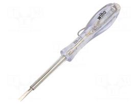Screwdriver: voltage tester | insulated | slot | 3x0.5mm | 250VAC