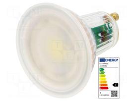 LED lamp | white cold | GU10 | 230VAC | 575lm | P: 6.9W | 120° | 6500K