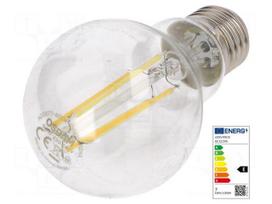 LED lamp | neutral white | E27 | 230VAC | 806lm | P: 6.5W | 4000K