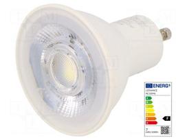 LED lamp | GU10 | white cold | 230VAC | 575lm | P: 6.5W | 6500K | CRImin: 80